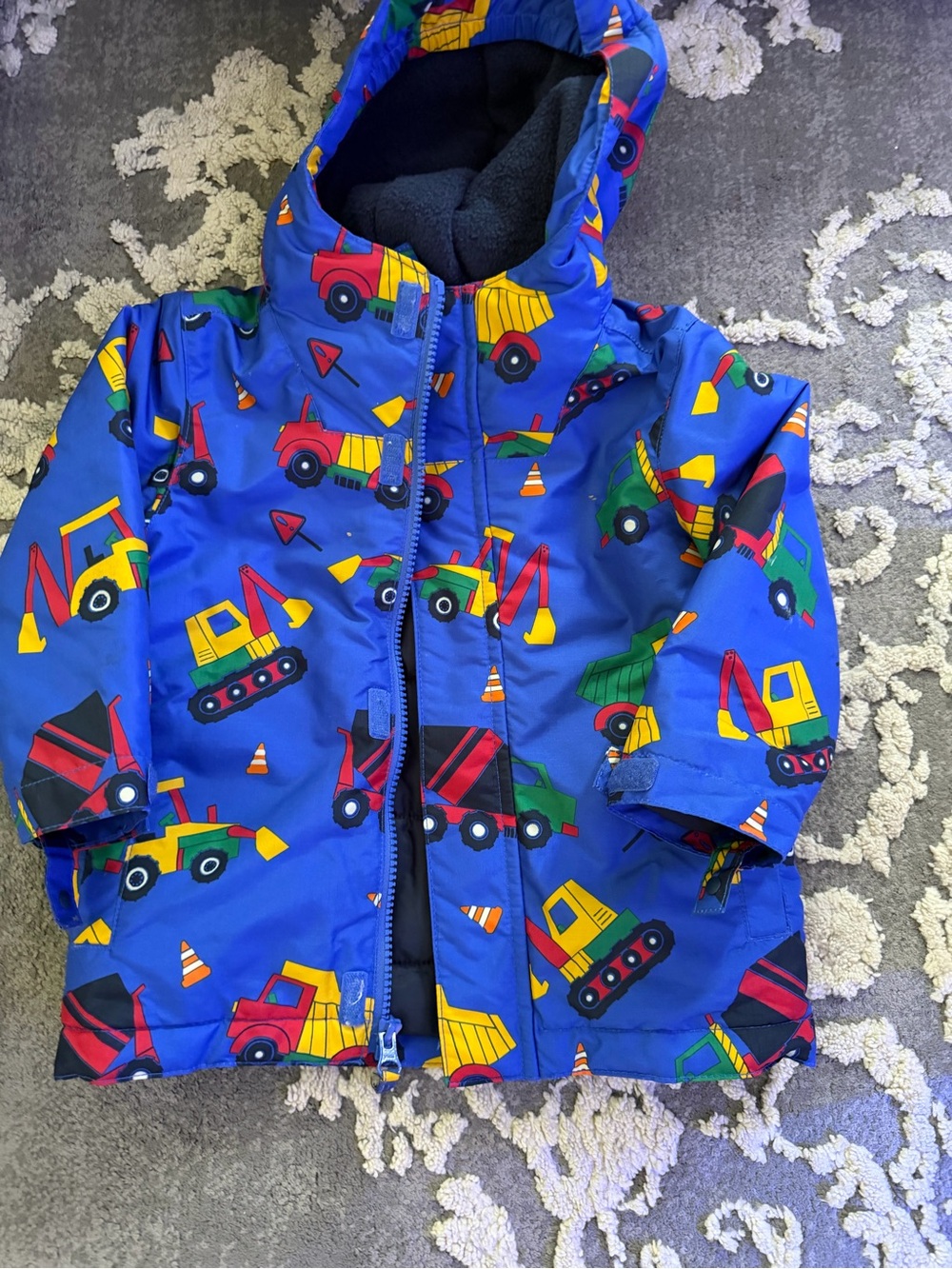 Kids Waterproof Construction Jacket - Blue 2T
